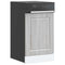 vidaXL Dishwasher Panel Porto Grey Sonoma 45x1,5x67 cm Engineered Wood