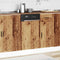 vidaXL Dishwasher Panel Porto Old Wood 45x1,5x67 cm Engineered Wood