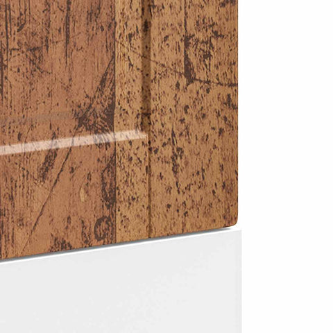 vidaXL Dishwasher Panel Porto Old Wood 45x1,5x67 cm Engineered Wood