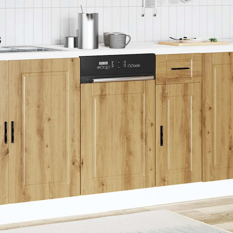 vidaXL Dishwasher Panel Porto Artisan Oak 45x1,5x67 cm Engineered Wood