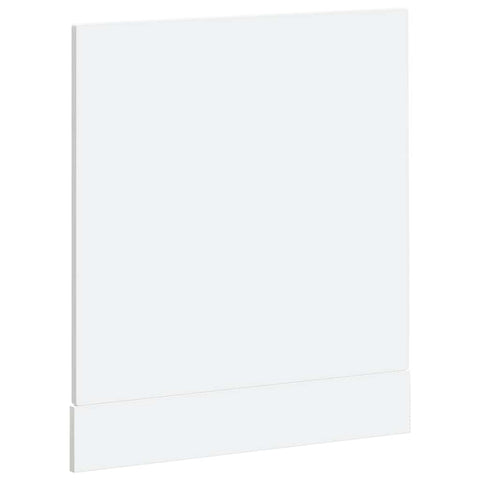 vidaXL Dishwasher Panel Porto High Gloss White 60x1.5x67 cm Engineered Wood
