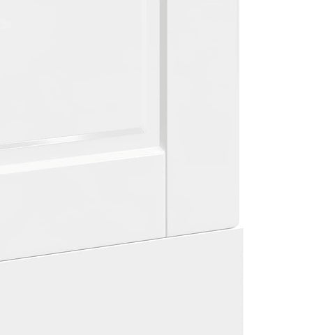 vidaXL Dishwasher Panel Porto High Gloss White 60x1.5x67 cm Engineered Wood