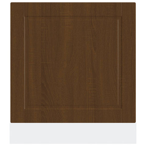 vidaXL Dishwasher Panel Porto Brown Oak 60x1.5x67 cm Engineered Wood