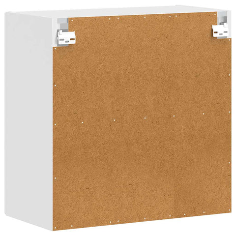 vidaXL Kitchen Wall Cabinet with Glass Door Porto White