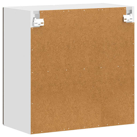 vidaXL Kitchen Wall Cabinet with Glass Door Porto Brown Oak