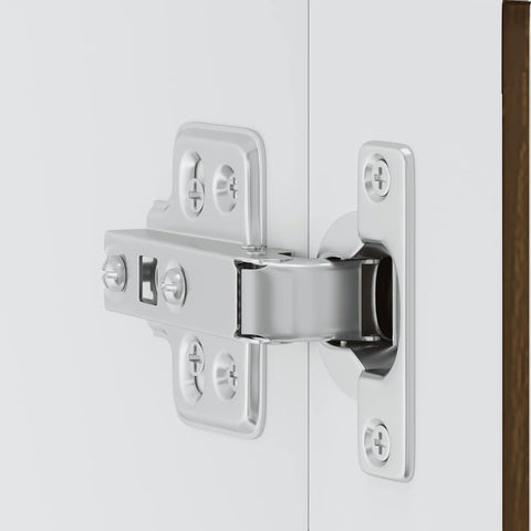 vidaXL Kitchen Wall Cabinet with Glass Door Porto Brown Oak