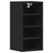 vidaXL Hanging Cabinet Riga Black 30x29.5x60 cm Engineered Wood