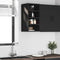 vidaXL Hanging Cabinet Riga Black 30x29.5x60 cm Engineered Wood