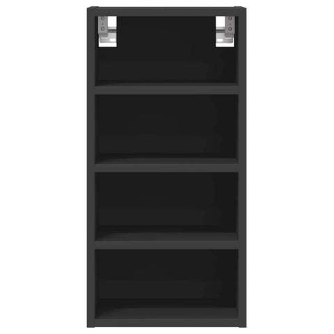 vidaXL Hanging Cabinet Riga Black 30x29.5x60 cm Engineered Wood