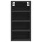 vidaXL Hanging Cabinet Riga Black 30x29.5x60 cm Engineered Wood
