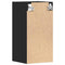 vidaXL Hanging Cabinet Riga Black 30x29.5x60 cm Engineered Wood