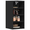vidaXL Hanging Cabinet Riga Black 30x29.5x60 cm Engineered Wood