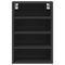 vidaXL Hanging Cabinet Riga Black 40x29.5x60 cm Engineered Wood