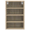 vidaXL Hanging Cabinet Riga Sonoma Oak 40x29.5x60 cm Engineered Wood