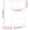 vidaXL Hanging Cabinet Riga Sonoma Oak 40x29.5x60 cm Engineered Wood
