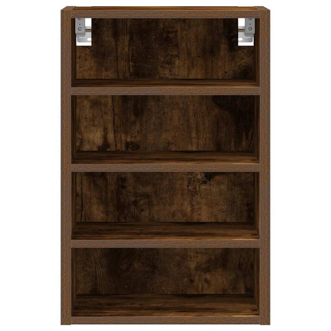 vidaXL Hanging Cabinet Riga Smoked Oak 40x29.5x60 cm Engineered Wood