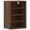 vidaXL Hanging Cabinet Riga Brown Oak 40x29.5x60 cm Engineered Wood