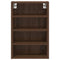 vidaXL Hanging Cabinet Riga Brown Oak 40x29.5x60 cm Engineered Wood