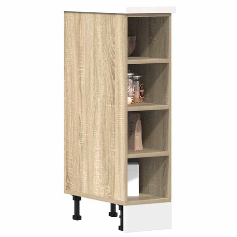 vidaXL Bottom Cabinet Riga Sonoma Oak 20x44.5x81.5 cm Engineered Wood