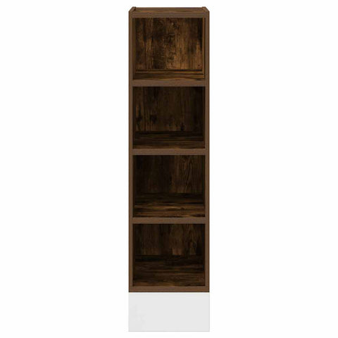 vidaXL Bottom Cabinet Riga Smoked Oak 20x44.5x81.5 cm Engineered Wood