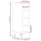 vidaXL Bottom Cabinet Riga Smoked Oak 20x44.5x81.5 cm Engineered Wood