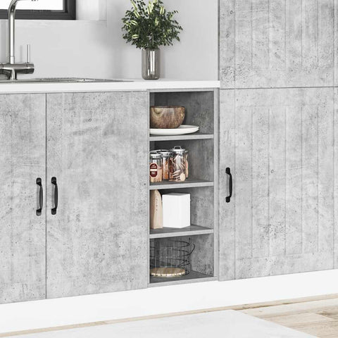vidaXL Bottom Cabinet Riga Concrete Grey 30x44.5x81.5 cm Engineered Wood