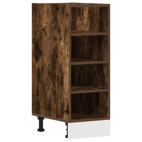 vidaXL Bottom Cabinet Riga Smoked Oak 30x44.5x81.5 cm Engineered Wood