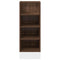 vidaXL Bottom Cabinet Riga Brown Oak 30x44.5x81.5 cm Engineered Wood