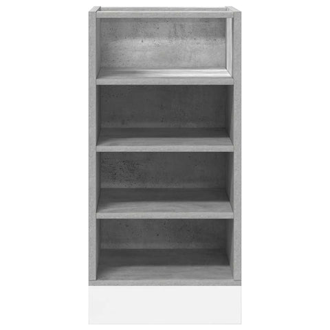 vidaXL Bottom Cabinet Riga Concrete Grey 40x44.5x81.5 cm Engineered Wood