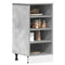vidaXL Bottom Cabinet Riga Concrete Grey 40x44.5x81.5 cm Engineered Wood