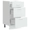 vidaXL Bottom Cabinet Lyon White 40x46x81.5 cm Engineered Wood
