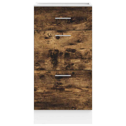 vidaXL Bottom Cabinet Lyon Smoked Oak 40x46x81.5 cm Engineered Wood