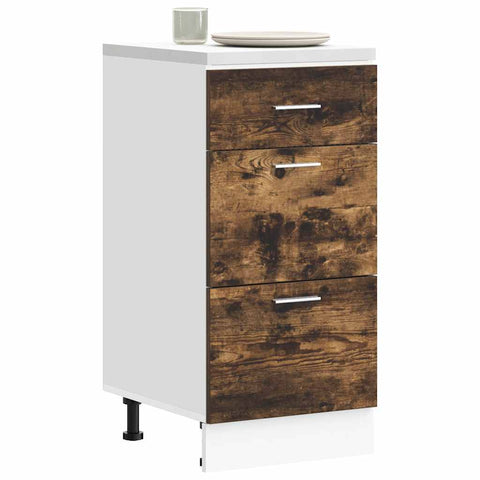 vidaXL Bottom Cabinet Lyon Smoked Oak 40x46x81.5 cm Engineered Wood