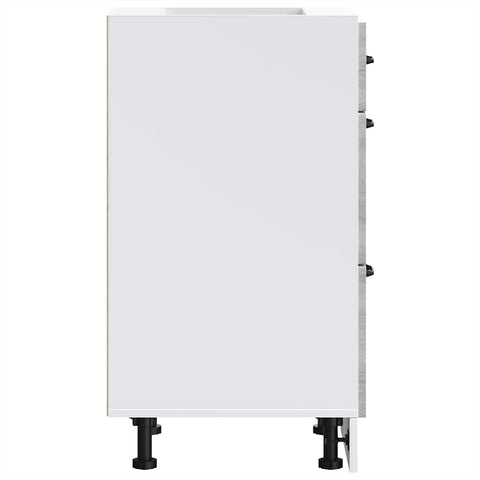 vidaXL Kitchen Base Cabinet Lucca Grey Sonoma Engineered Wood