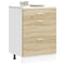vidaXL Kitchen Base Cabinet Lyon Sonoma Oak Engineered Wood