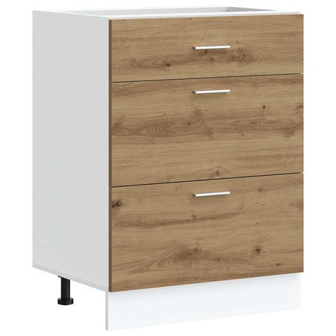vidaXL Kitchen Base Cabinet Lyon Artisan Oak Engineered Wood