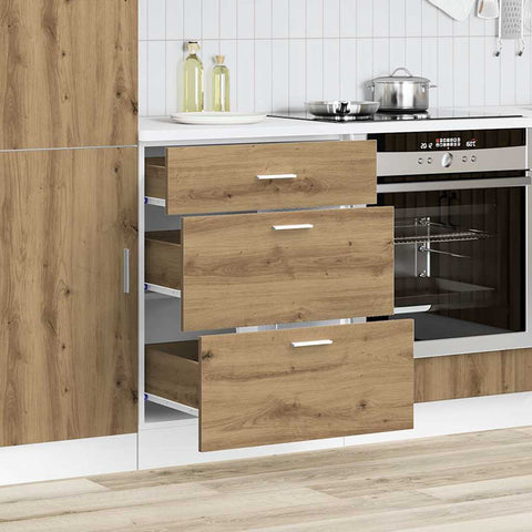 vidaXL Kitchen Base Cabinet Lyon Artisan Oak Engineered Wood