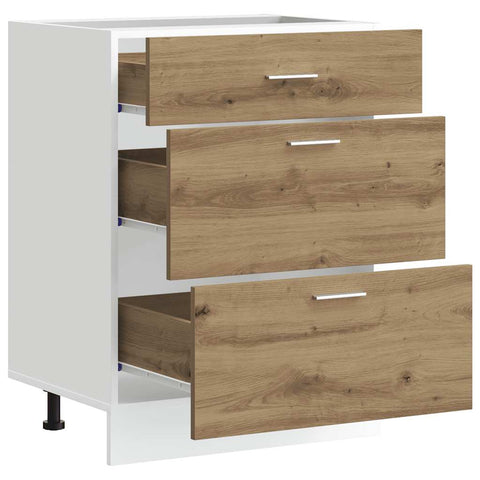 vidaXL Kitchen Base Cabinet Lyon Artisan Oak Engineered Wood