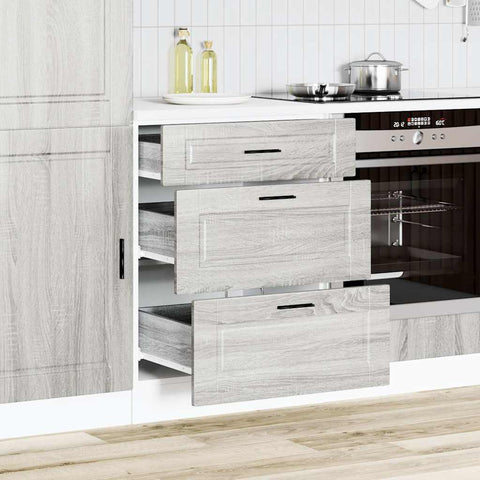 vidaXL Kitchen Base Cabinet Porto Grey Sonoma Engineered Wood