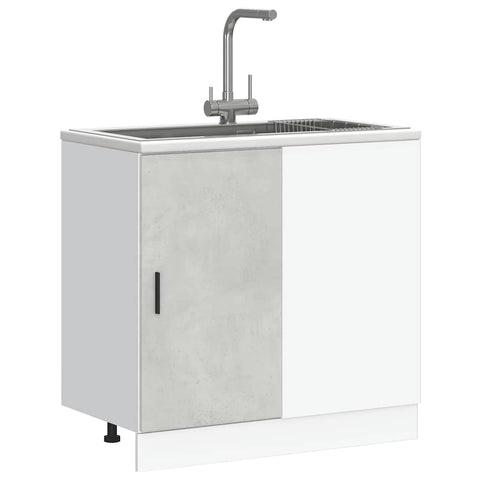 vidaXL Sink Base Cabinet Lyon Concrete Grey Engineered Wood