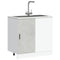 vidaXL Sink Base Cabinet Lyon Concrete Grey Engineered Wood