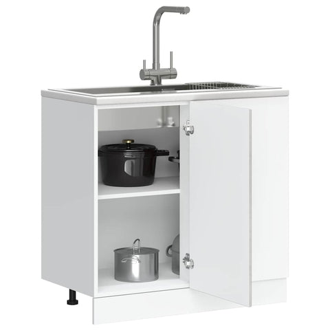 vidaXL Sink Base Cabinet Lyon Concrete Grey Engineered Wood