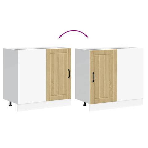 vidaXL Kitchen Base Cabinet Lucca Sonoma Oak Engineered Wood