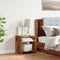vidaXL Bedside Cabinet Old Wood 40x30x40 cm Engineered Wood