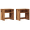 vidaXL Bedside Cabinets 2 pcs Old Wood 40x30x40 cm Engineered Wood