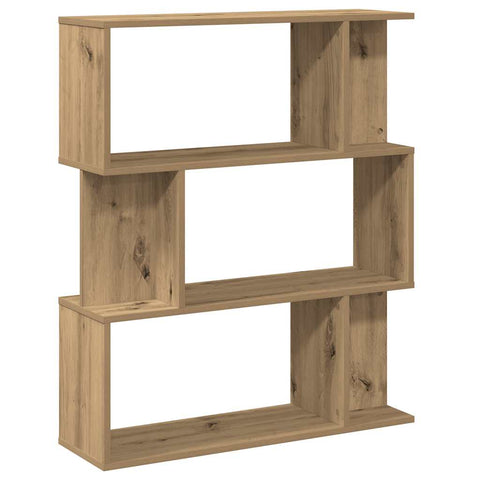 vidaXL Book Cabinet Artisan Oak 80x24x96 cm Engineered Wood