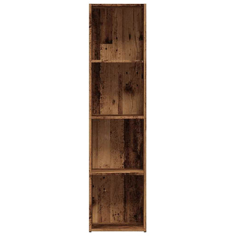 vidaXL Book Cabinet Old Wood 36x30x143 cm Engineered Wood