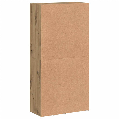 vidaXL Book Cabinet Artisan Oak 66x30x130 cm Engineered Wood