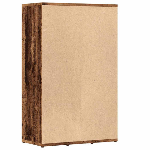 vidaXL Book Cabinet Old Wood 50x25x80 cm Engineered Wood