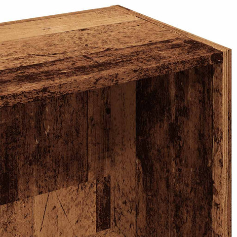 vidaXL Book Cabinet Old Wood 50x25x80 cm Engineered Wood